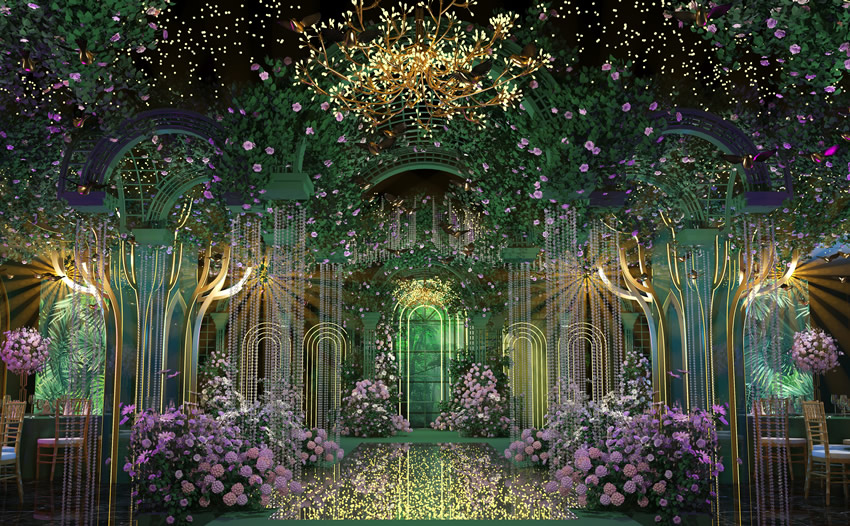 洱源奇妙森林婚礼堂效果展示